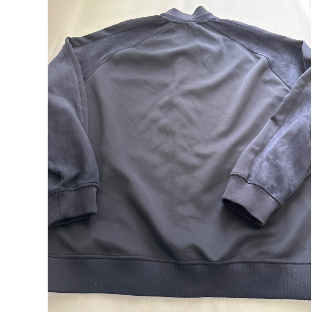 Sean John Men's 4XL Track Jacket Navy Blue Gold Button Up Long Sleeve - Picture 9 of 9